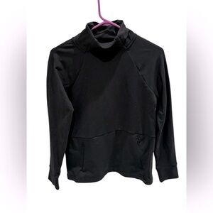 Yogalicious Black Sweatshirt Women's Relaxed Fit Midweight Pullover Small
